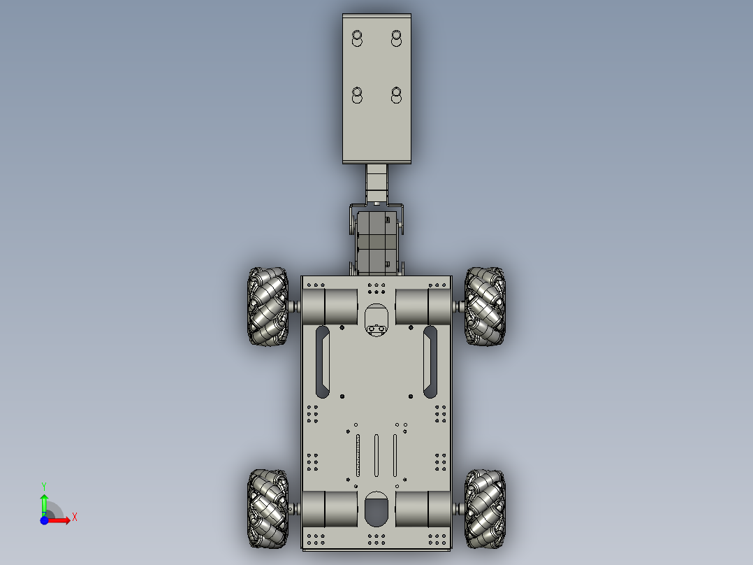 草莓采摘机器人前视图