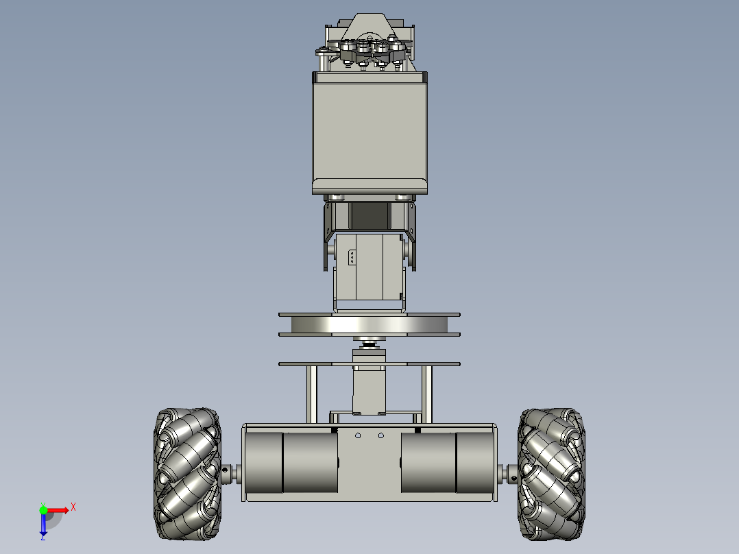 草莓采摘机器人俯视图