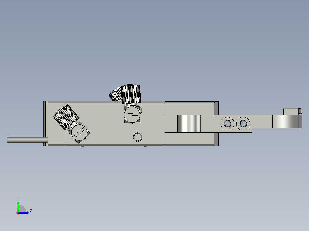 2018SOLIDWORKS1402Z夹线机构左视图