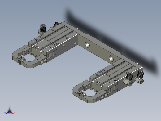 2018SOLIDWORKS1402Z夹线机构正等轴测缩略图