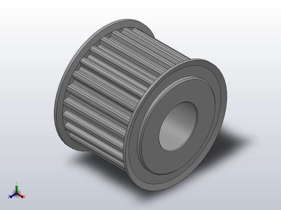 标准型梯形齿同步带轮T5型_ST5HC-25-25-dc16-A主视图