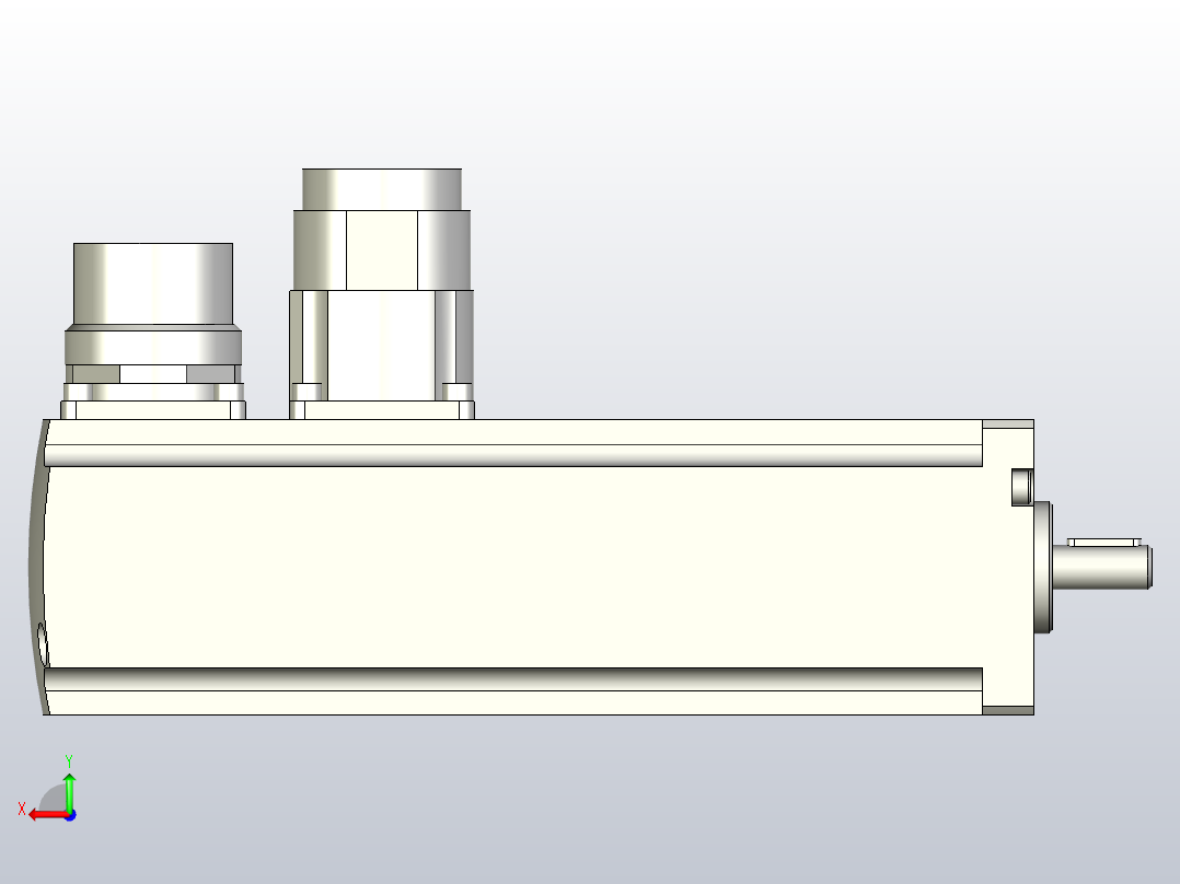 FESTO伺服马达EMMS-AS-40-SK-LS-SRB后视图