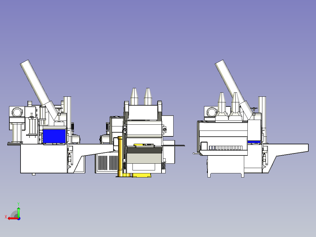 儿童床及凳子自动化加工设备后视图