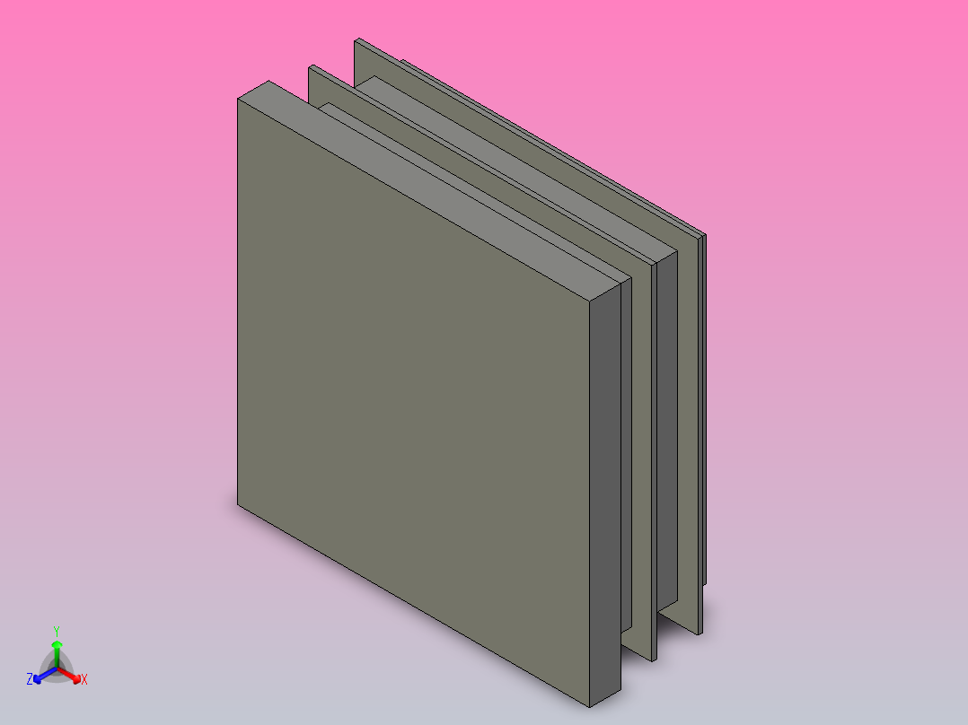 FGCT-50-C1方管塞头主视图