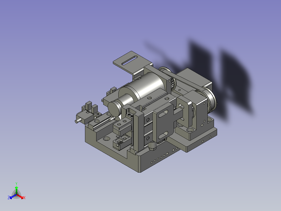 F01AE00021-D40000左夹膜旋转组件主视图