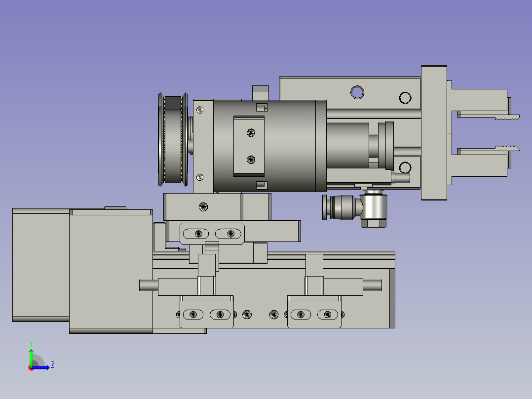 F01AE00021-D40000左夹膜旋转组件左视图