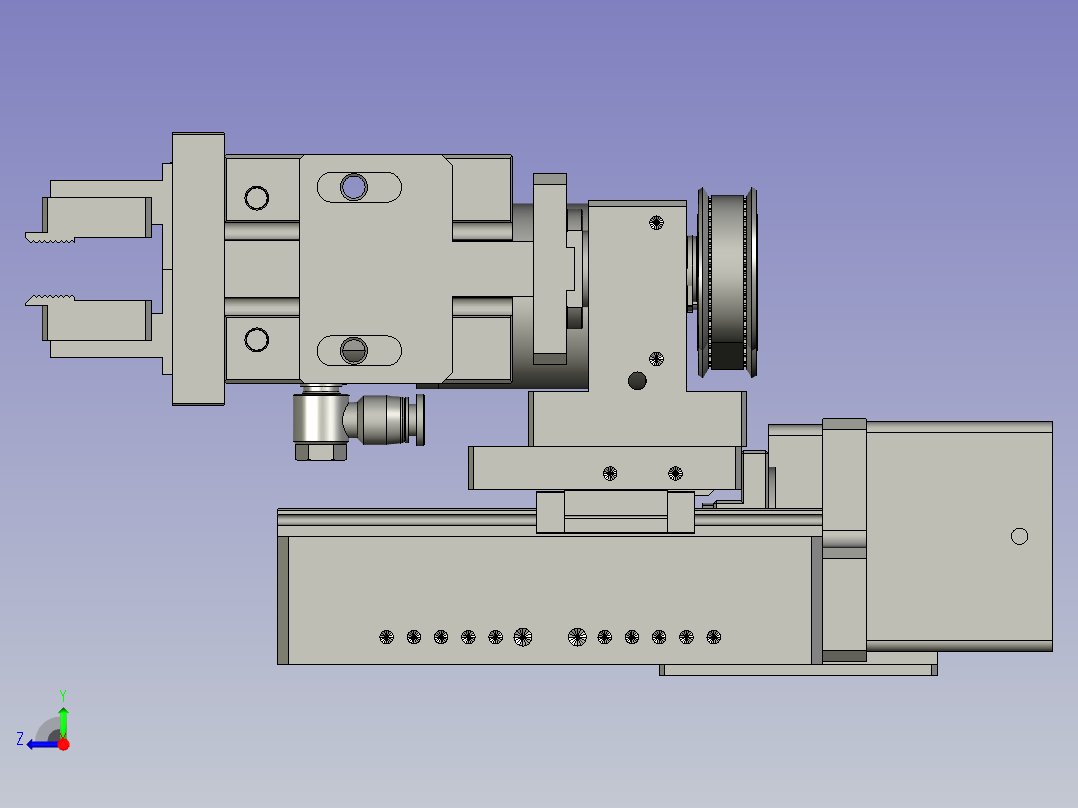 F01AE00021-D40000左夹膜旋转组件右视图