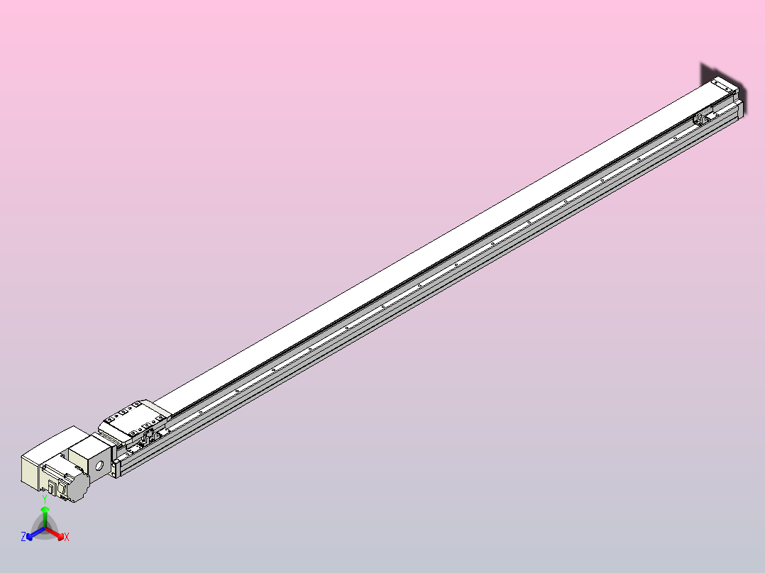 机器人皮带驱动直线轴TPA-GCB-80-P60-L1500-QL-M20-N3主视图