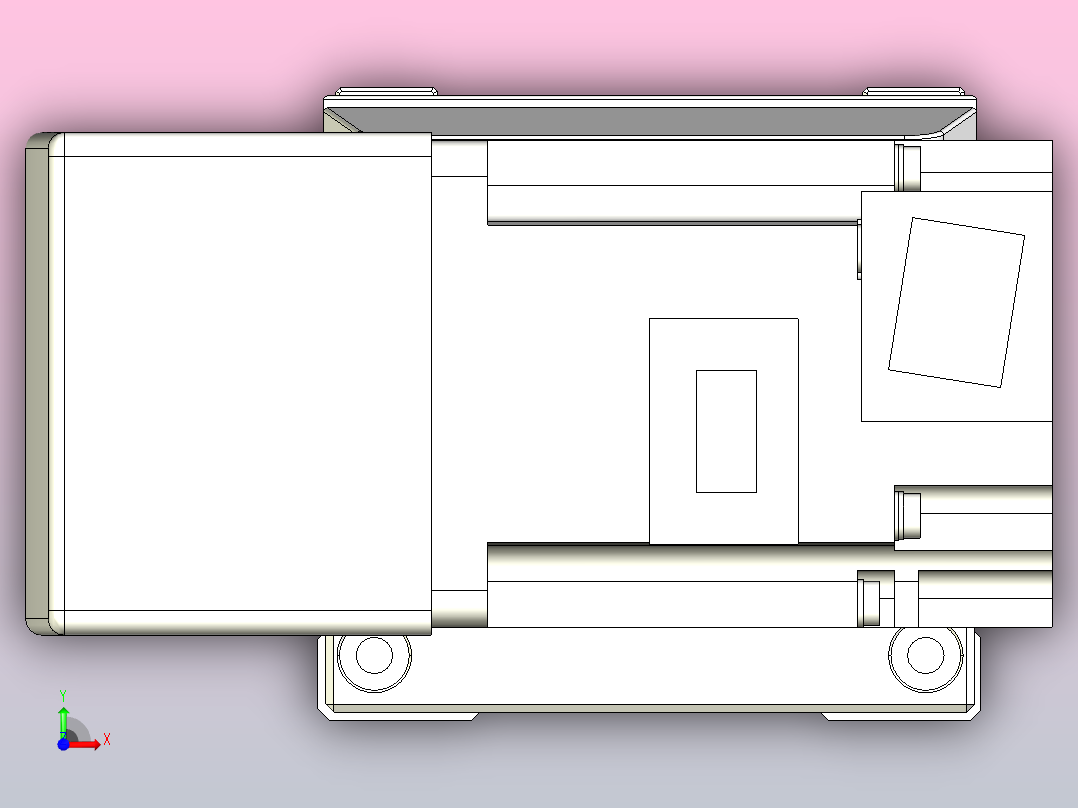 机器人皮带驱动直线轴TPA-GCB-80-P60-L1500-QL-M20-N3前视图