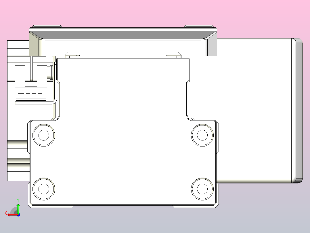 机器人皮带驱动直线轴TPA-GCB-80-P60-L1500-QL-M20-N3后视图