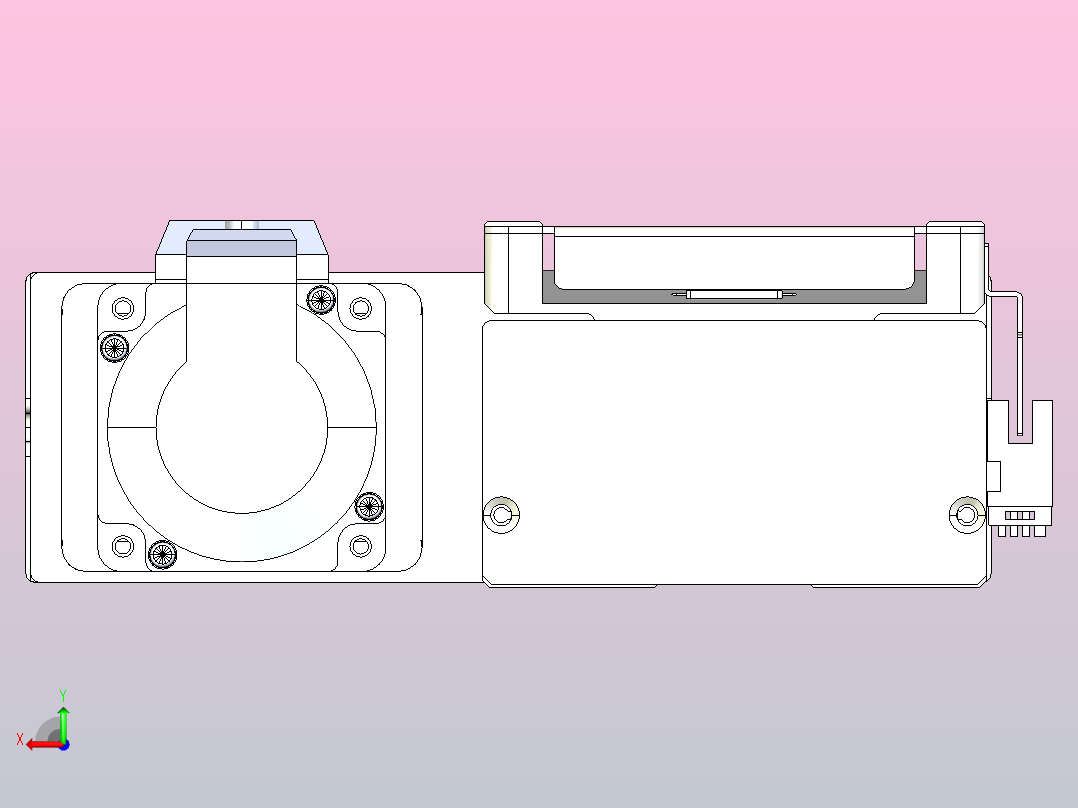 滚珠丝杠直线轴带导轨全封闭TPA-HCR-105D-1610C-L700-MR-C-P40-N3后视图