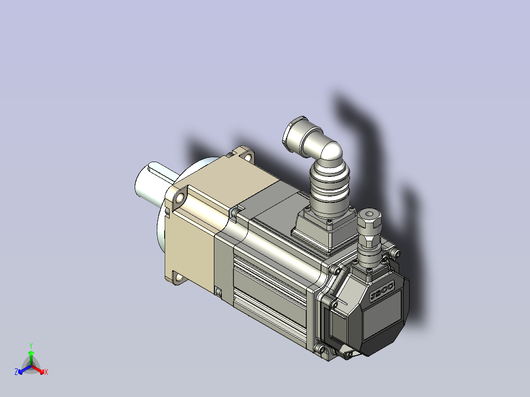 JSCC精研伺服减速电机 100mht1主视图