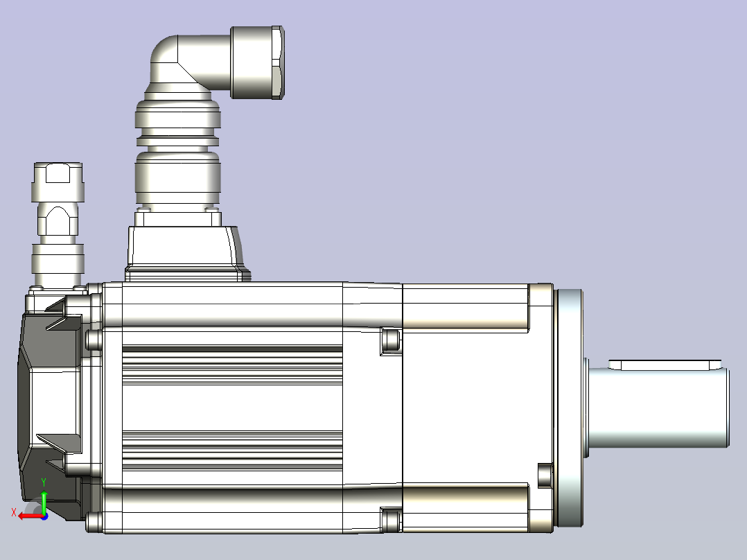 JSCC精研伺服减速电机 100mht1后视图