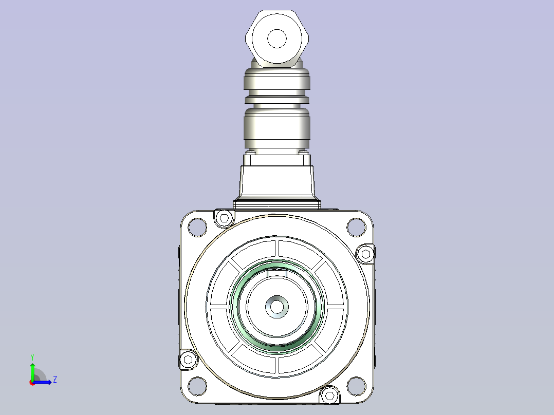 JSCC精研伺服减速电机 100mht1左视图