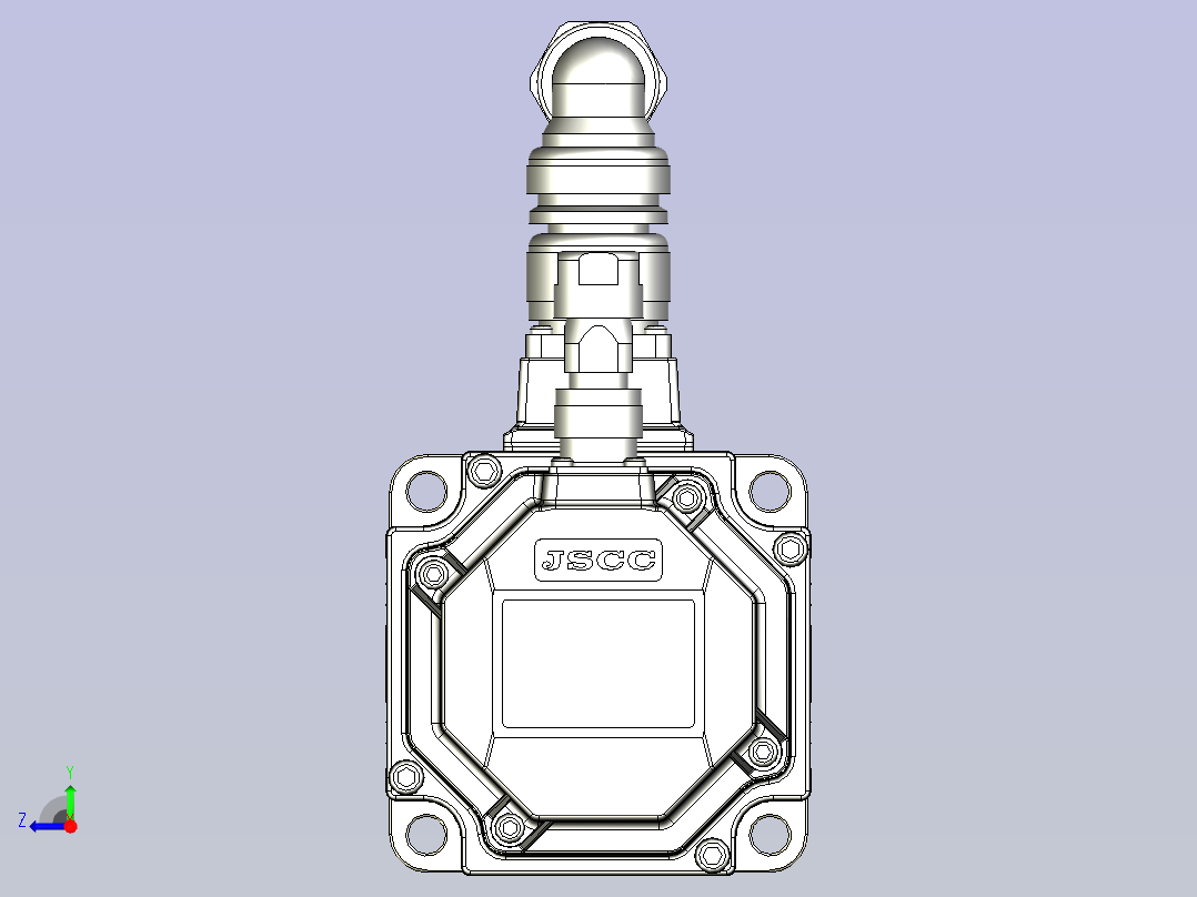 JSCC精研伺服减速电机 100mht1右视图
