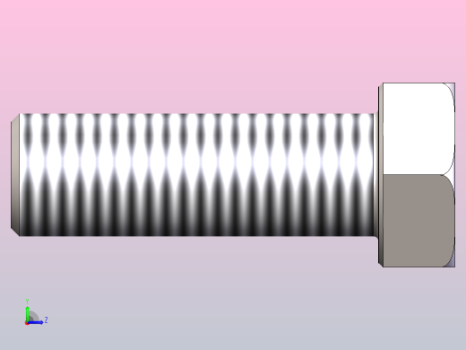 ISO 4017螺栓-完整(m 1.6-M64)；L=3 ÷ L=800所有配置左视缩略图