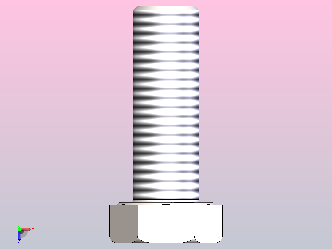 ISO 4017螺栓-完整(m 1.6-M64)；L=3 ÷ L=800所有配置俯视图