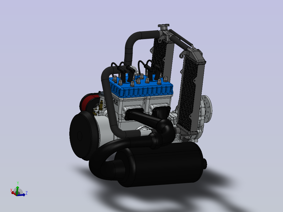 L4直列四缸发动机外观 sw18主视图
