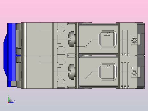 NB1-63H 2P小型断路器三维模型202010左视缩略图