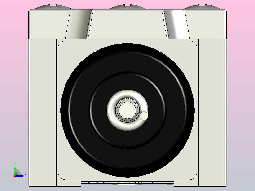 YBLX-ME8169行程开关三维模型202011左视图