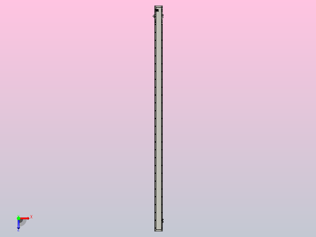 直驱直线电机轴TPA-LNP3-120-35C4-1-L3120-3-C-10-N3俯视图