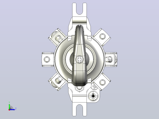 HZ10-10P_3板后组合开关三维模型202012左视缩略图
