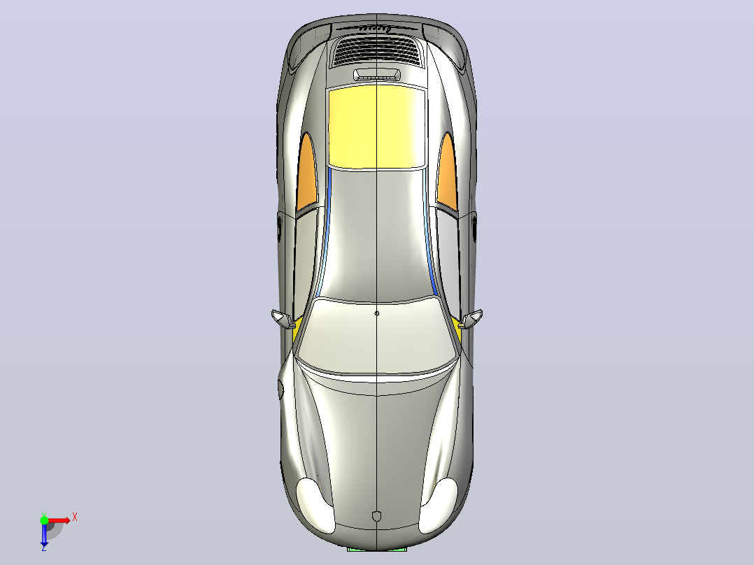 保时捷911 Carrera (996)俯视图