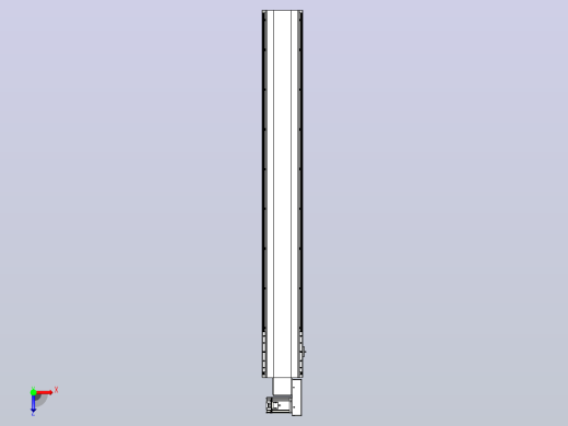 皮带直线轴半封闭可选导轨TPA-HNB-202D-140-L1500-MR-C-P75-N3俯视缩略图