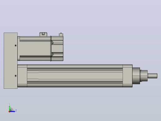 MTE63-200-P10-P-M750W-I-S3 MTE63电动缸 最大负载300kg 最大推力2560N 750W电机间接安装左视缩略图