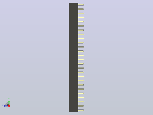 母针头Female_Header_1x26_P2.0_H4.3_straight.step右视缩略图