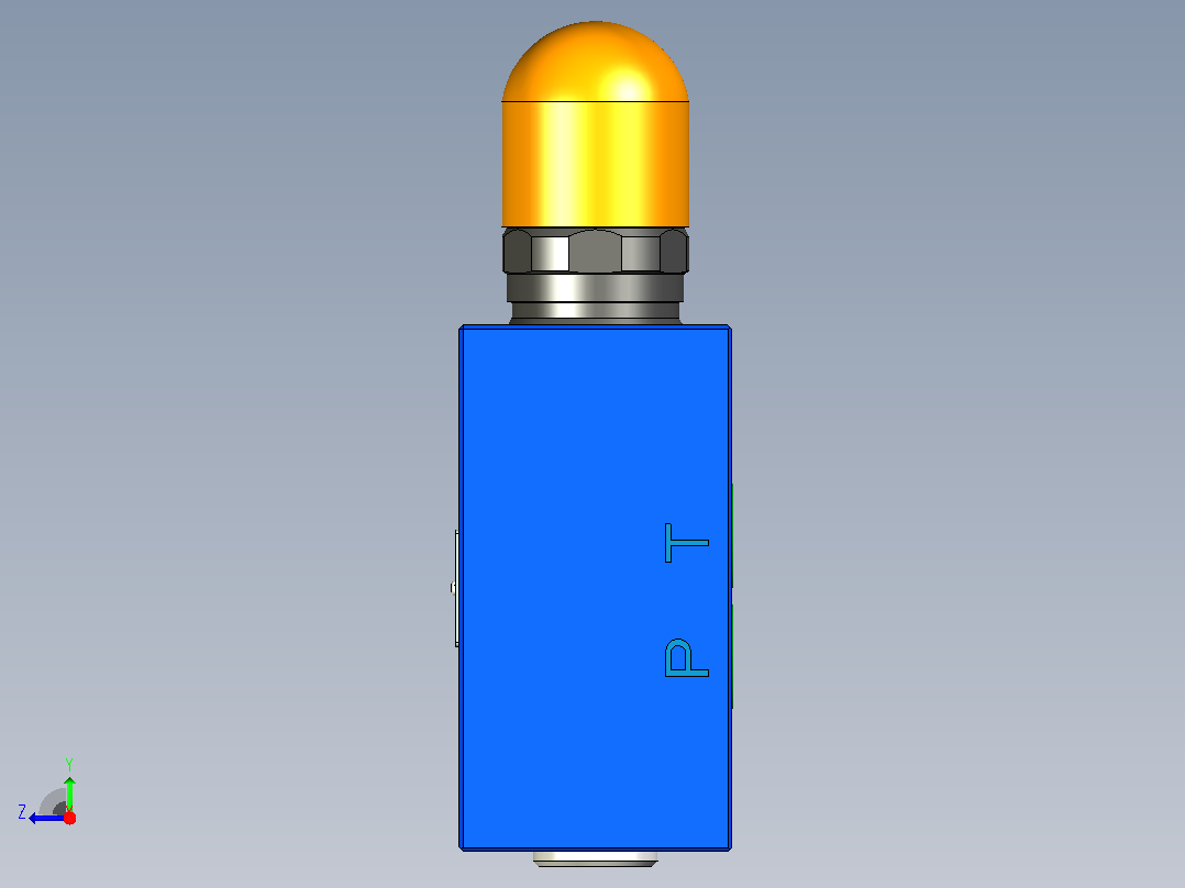 DBDS20P-1XJ直动型板式溢流阀右视图