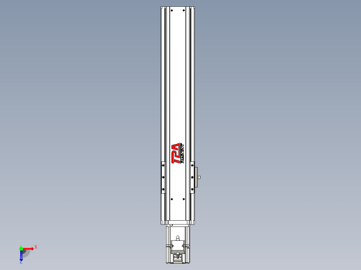 日规模组半封闭丝杆TPA-HNR-85S-1610C-L350-M-C-P20-N3俯视缩略图