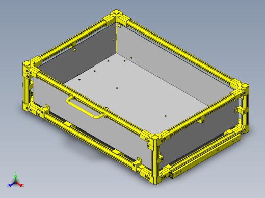 使用工厂型材的移动作业台