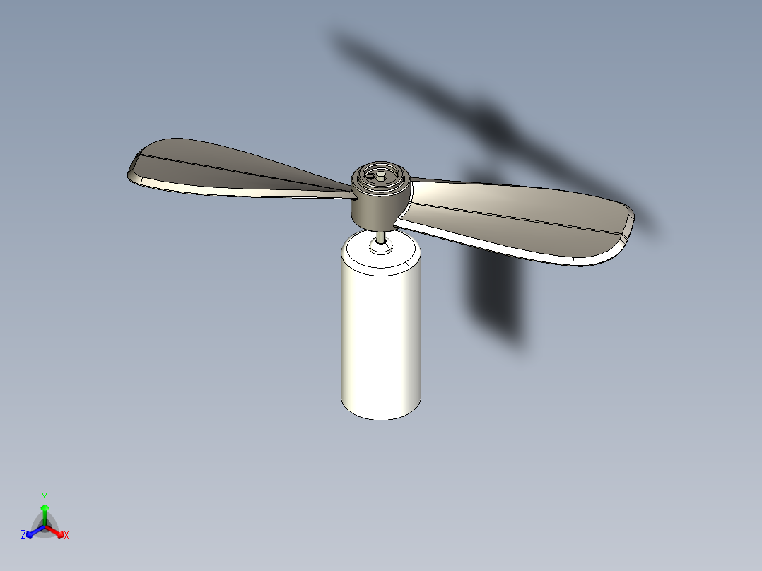 电机风扇主视图