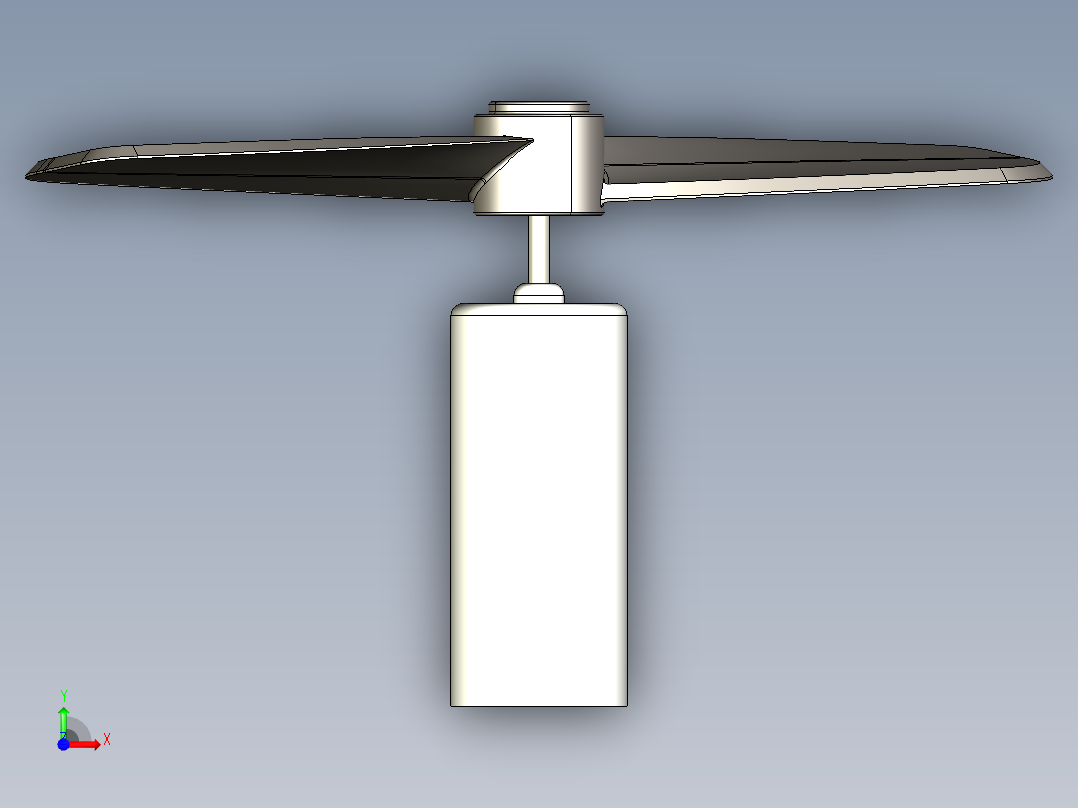 电机风扇前视图