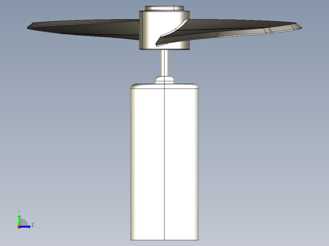 电机风扇左视图