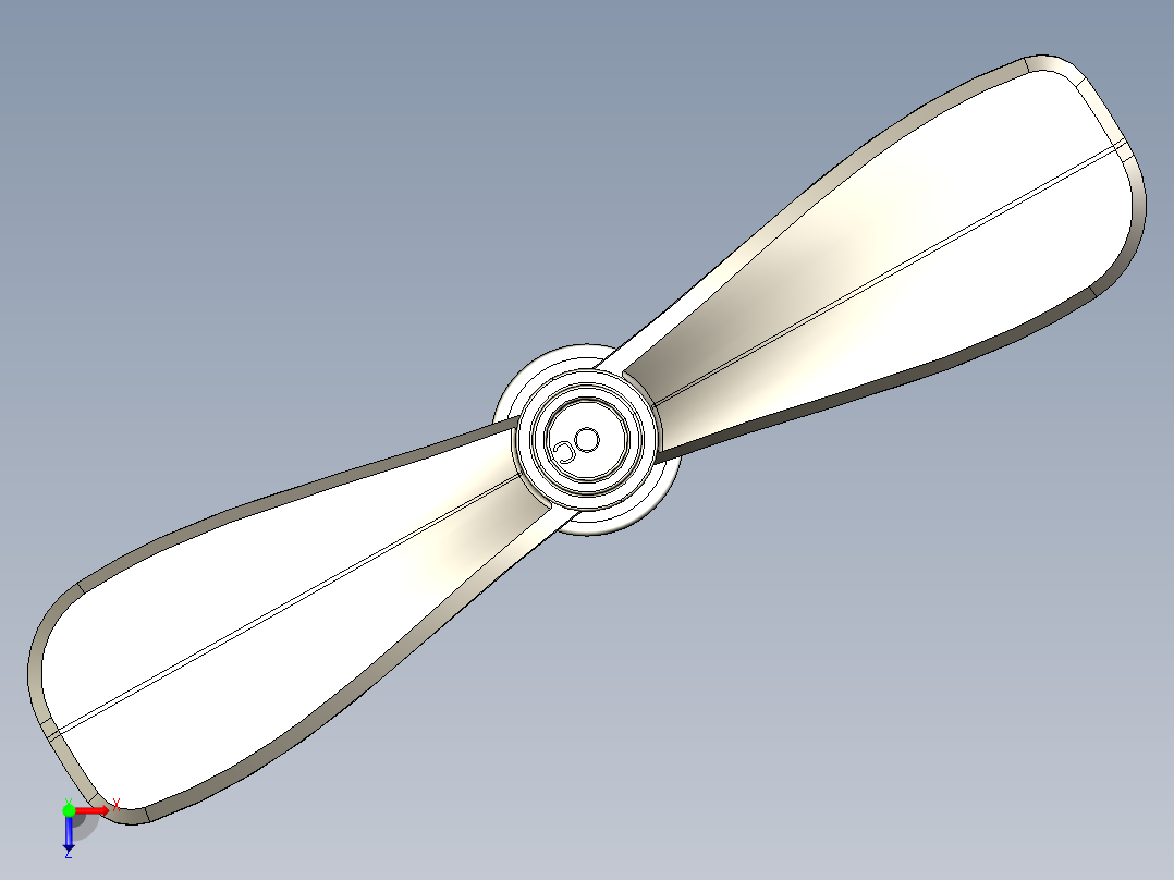 电机风扇俯视图