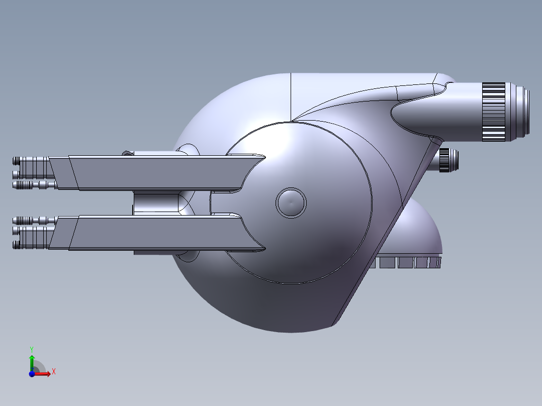遗落战境 无人机 模型前视图