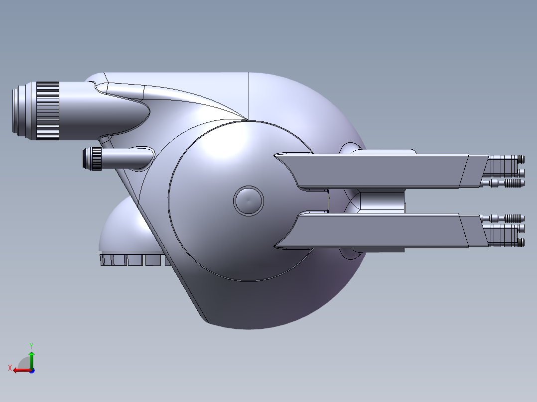 遗落战境 无人机 模型后视图
