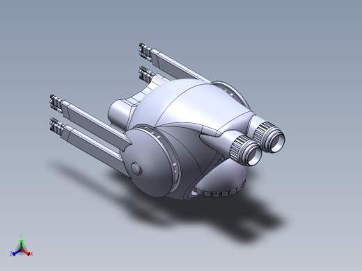 遗落战境 无人机 模型正等轴测缩略图