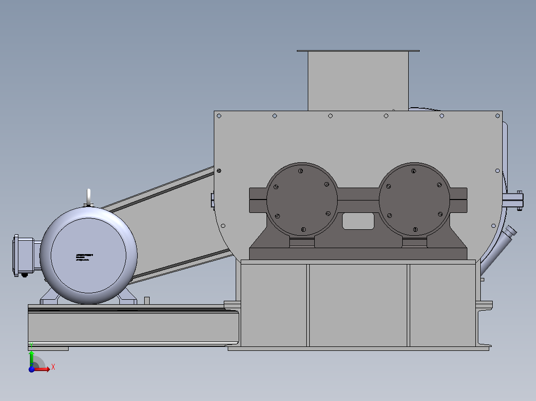 SJ600双轴搅拌机前视图