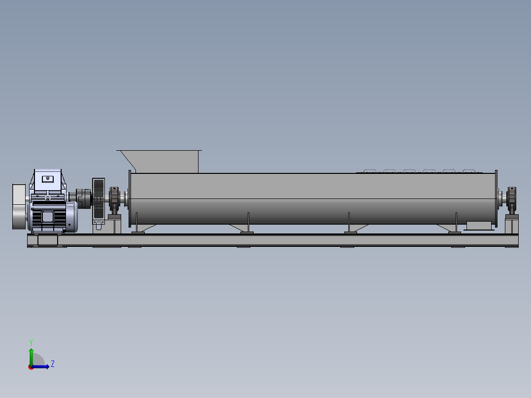 SJ600双轴搅拌机左视图