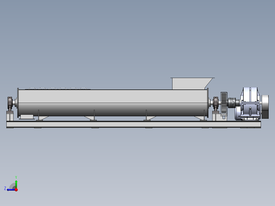 SJ600双轴搅拌机右视图