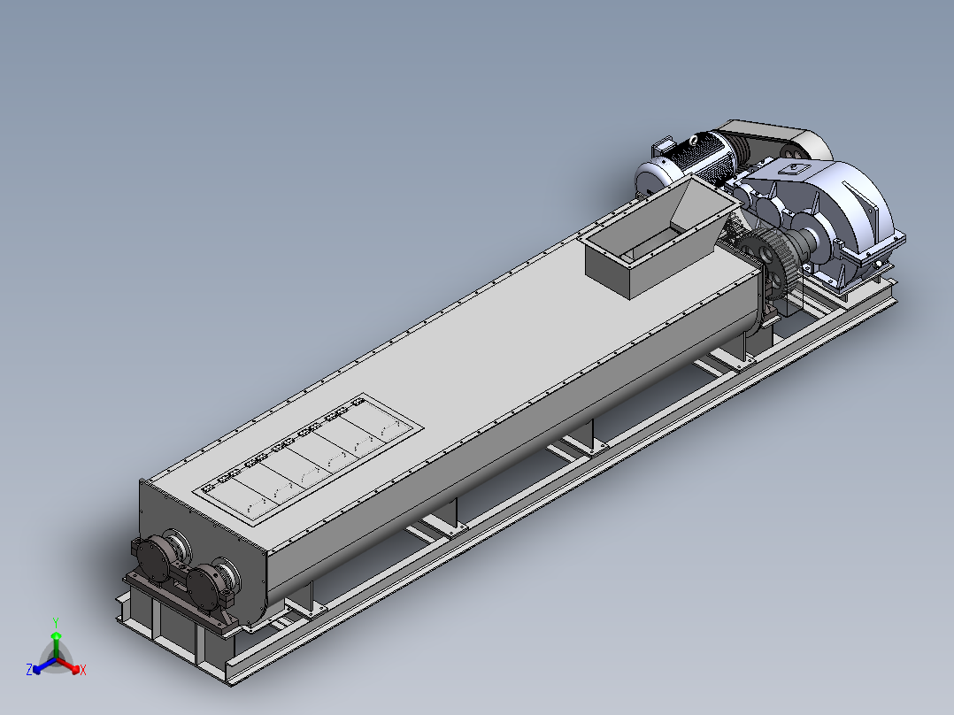 SJ600双轴搅拌机正等轴测图