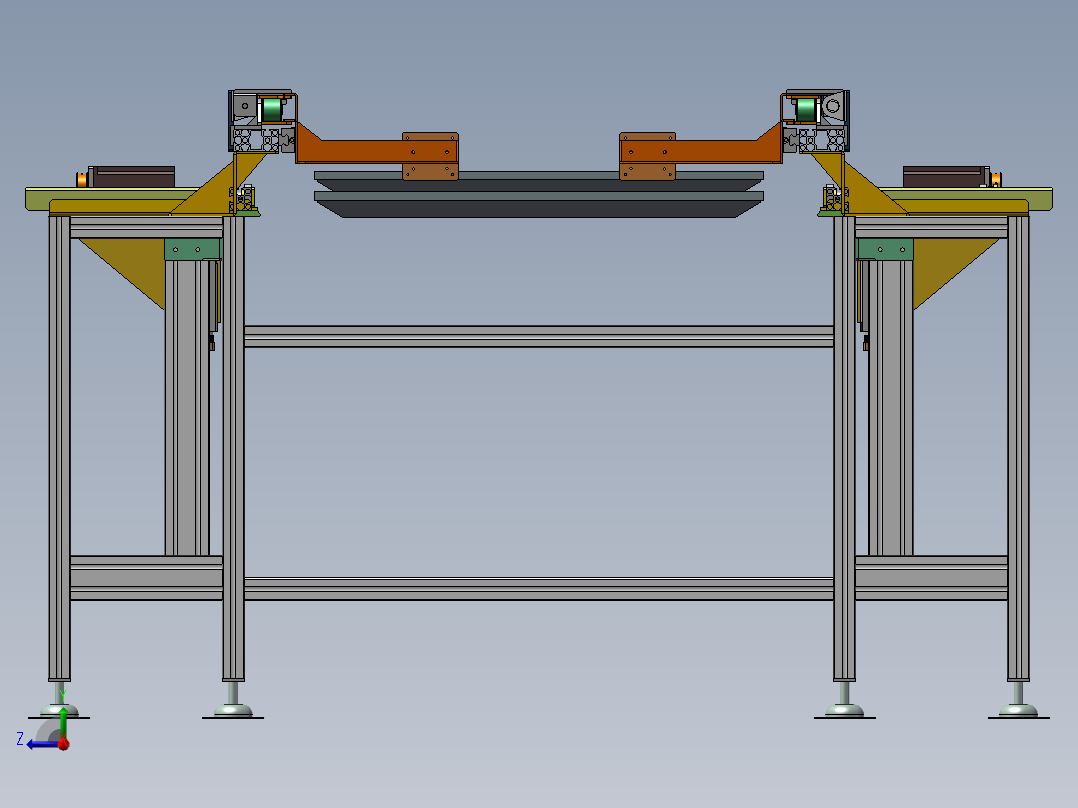 B1_65寸屏顶升对中机构（）右视图