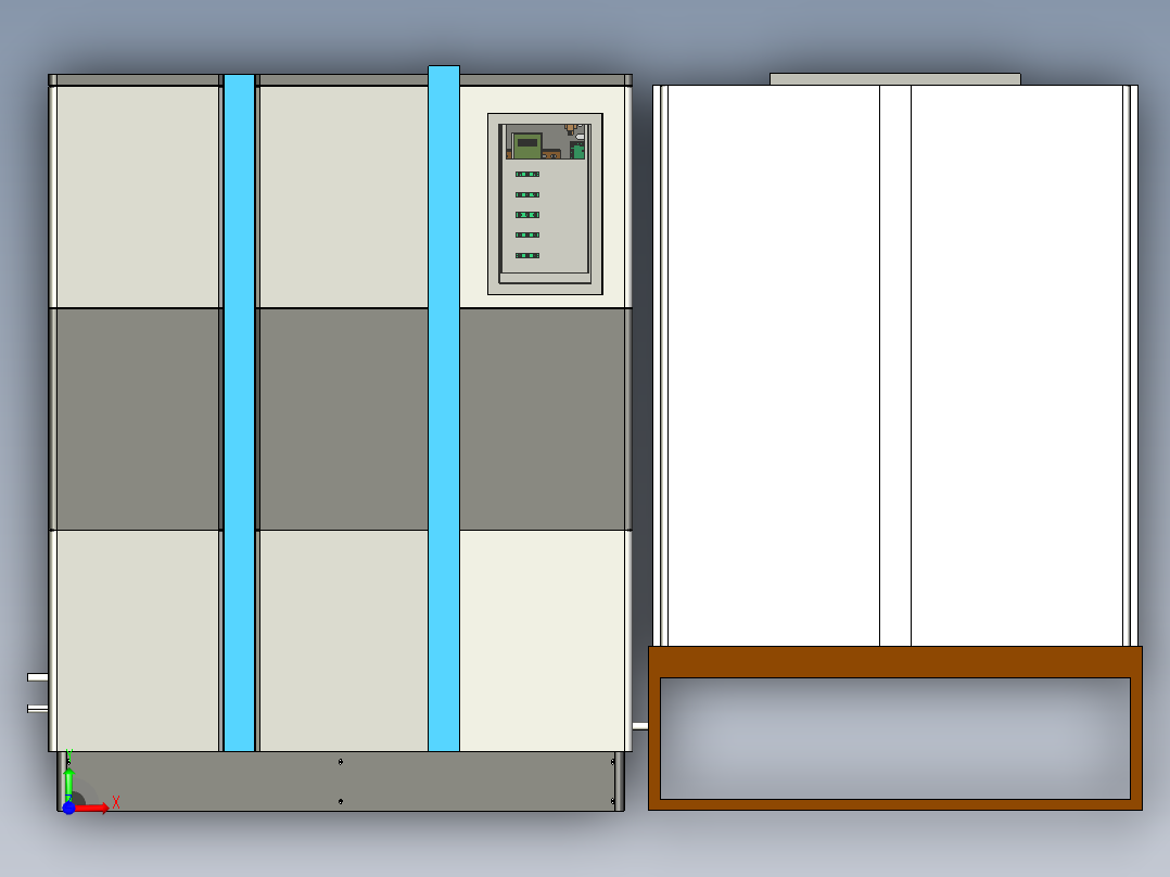 大型工业进水器前视图