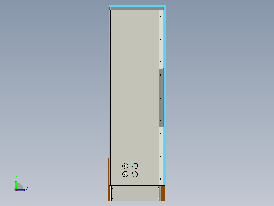 大型工业进水器左视图