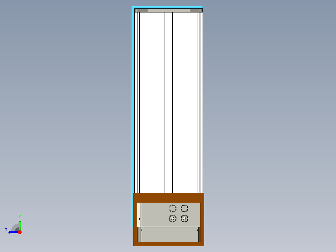 大型工业进水器右视图