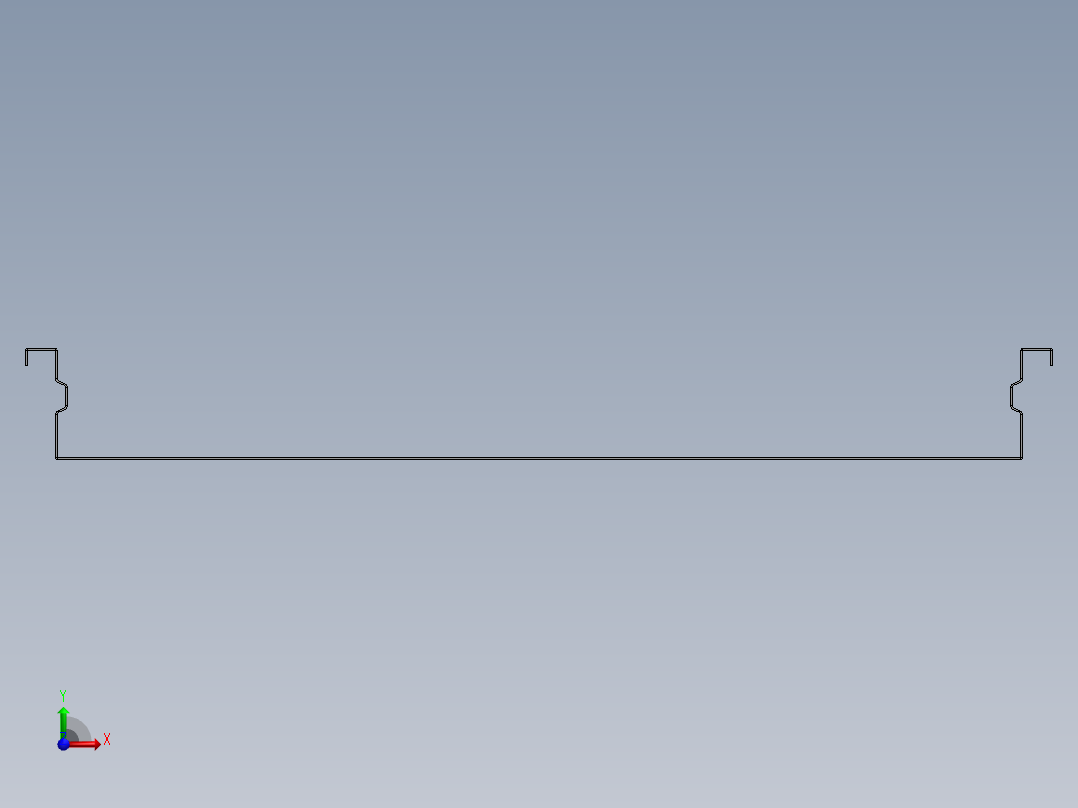 SL75H抽屉底板前视图