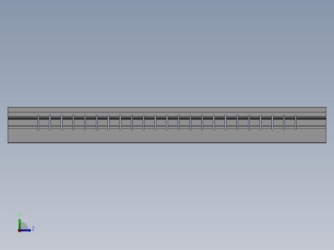SL75H抽屉底板左视图